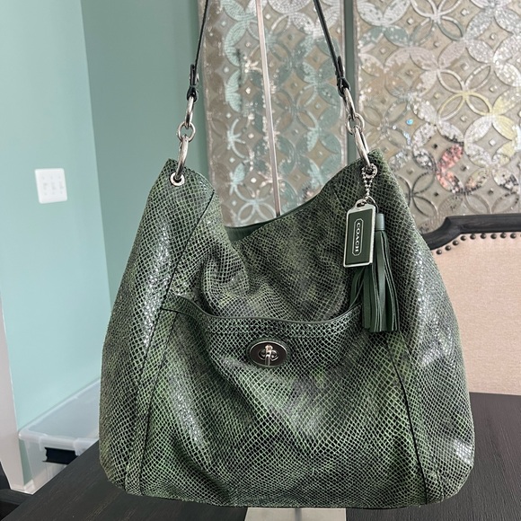 Coach Park Python Hobo F24383 - Picture 1 of 15
